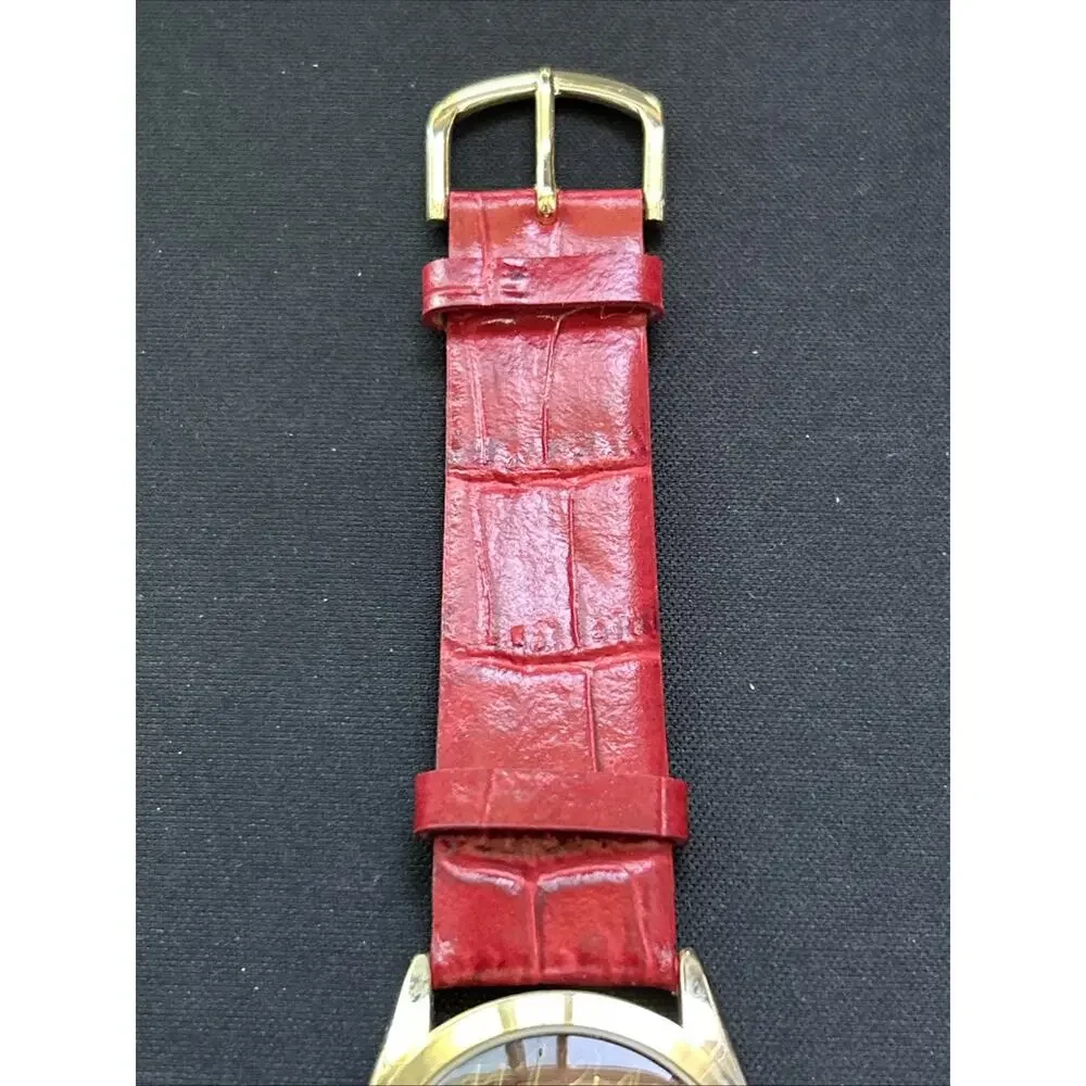 Gossip Gold Tone Case Red Dial And Band Women’s Quartz Watch